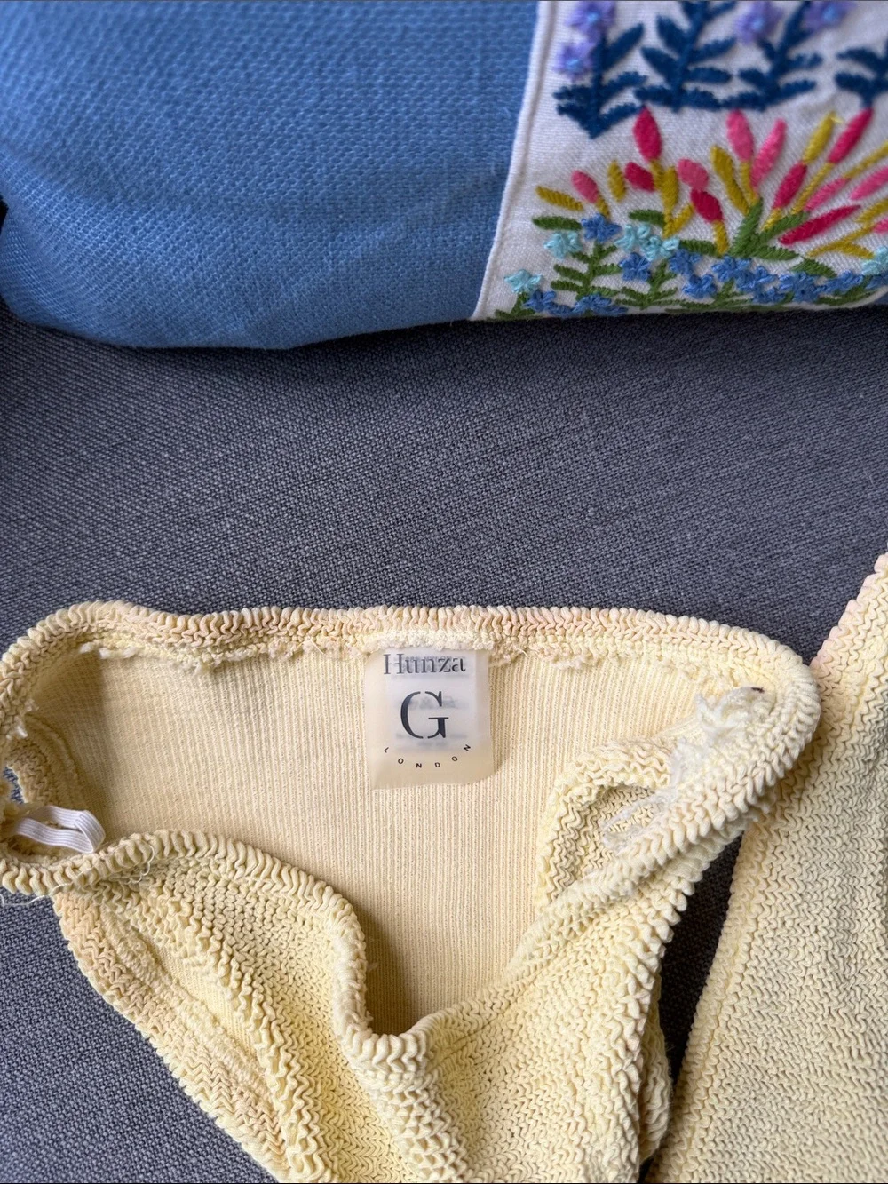 Hunza G Yellow Bikini - Picture 2 of 4